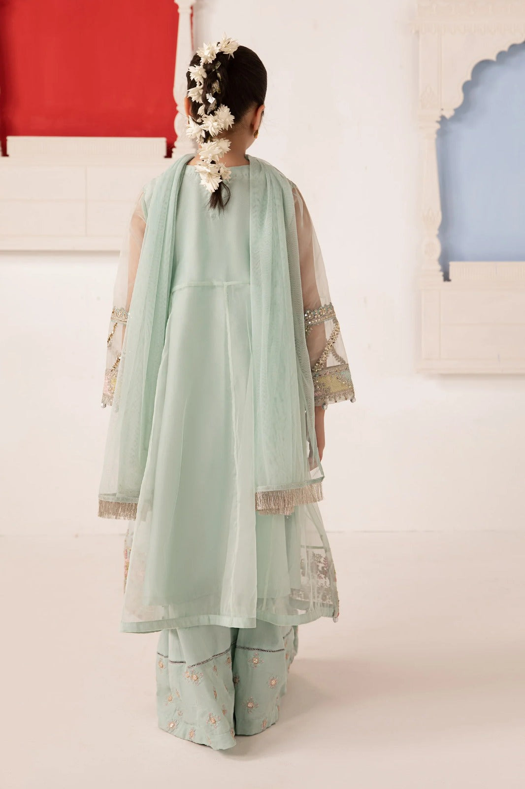 03-Piece Chiffon Suit With Embroidery | Ready To Wear