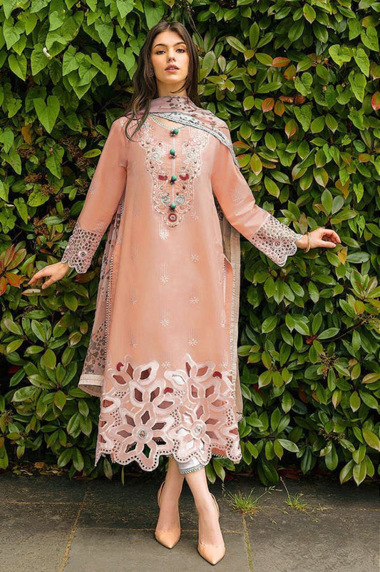 03-Piece Embroidered Organza Suit | Ready To Wear