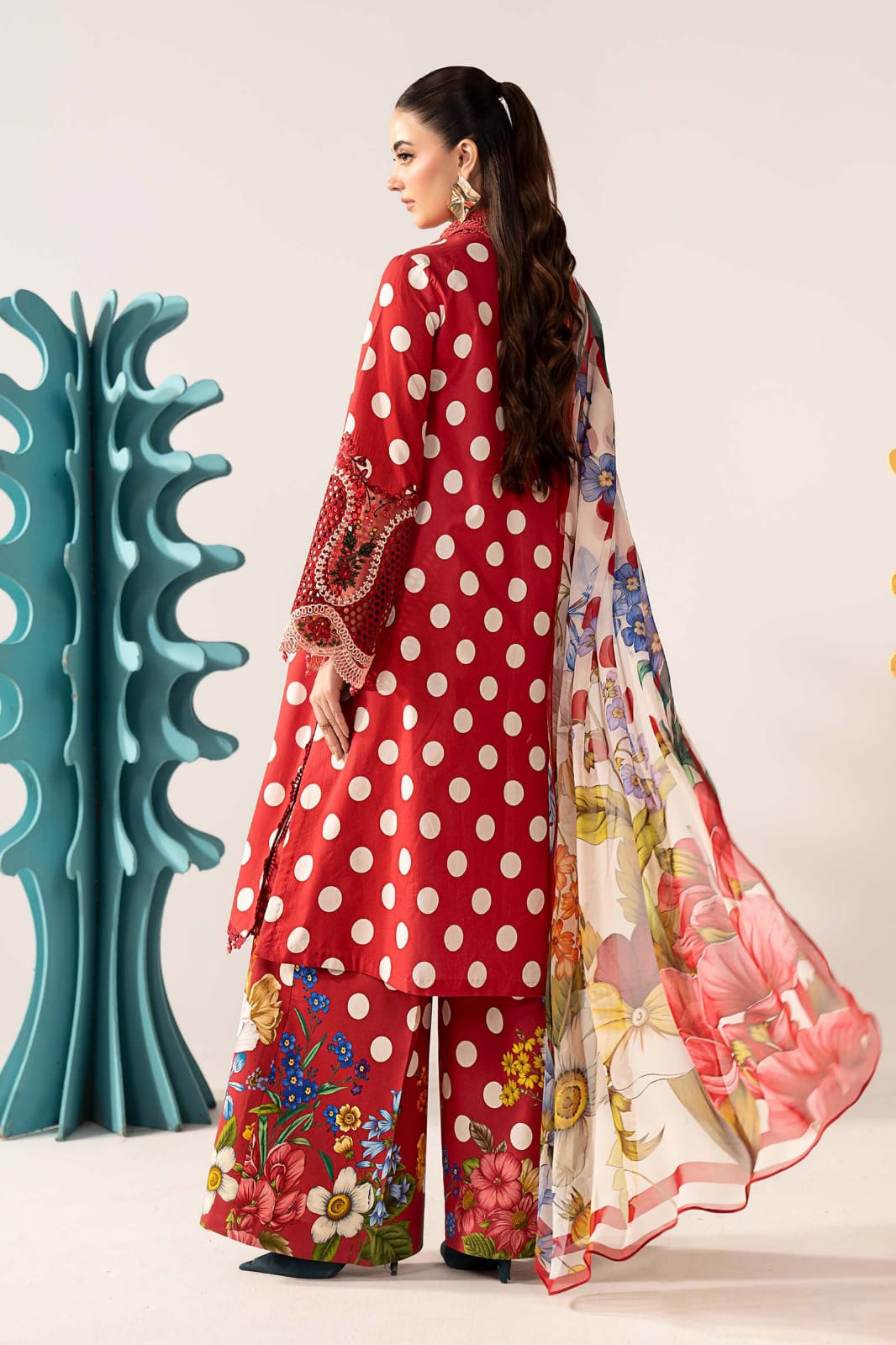 02-Piece Printed Lawn Suit With Chiffon Dupatta | Ready To Wear