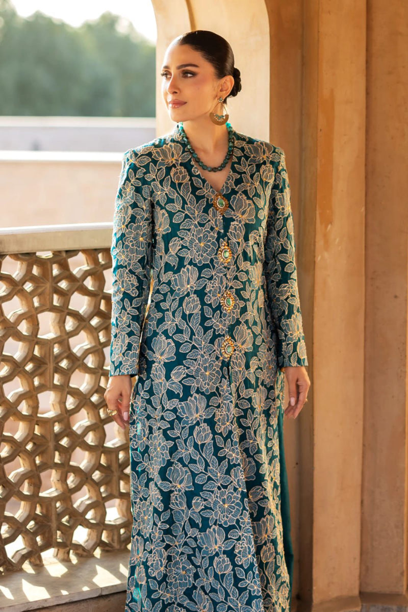 03-Piece Embroidered Lawn Suit With Chiffon Dupatta | Ready To Wear