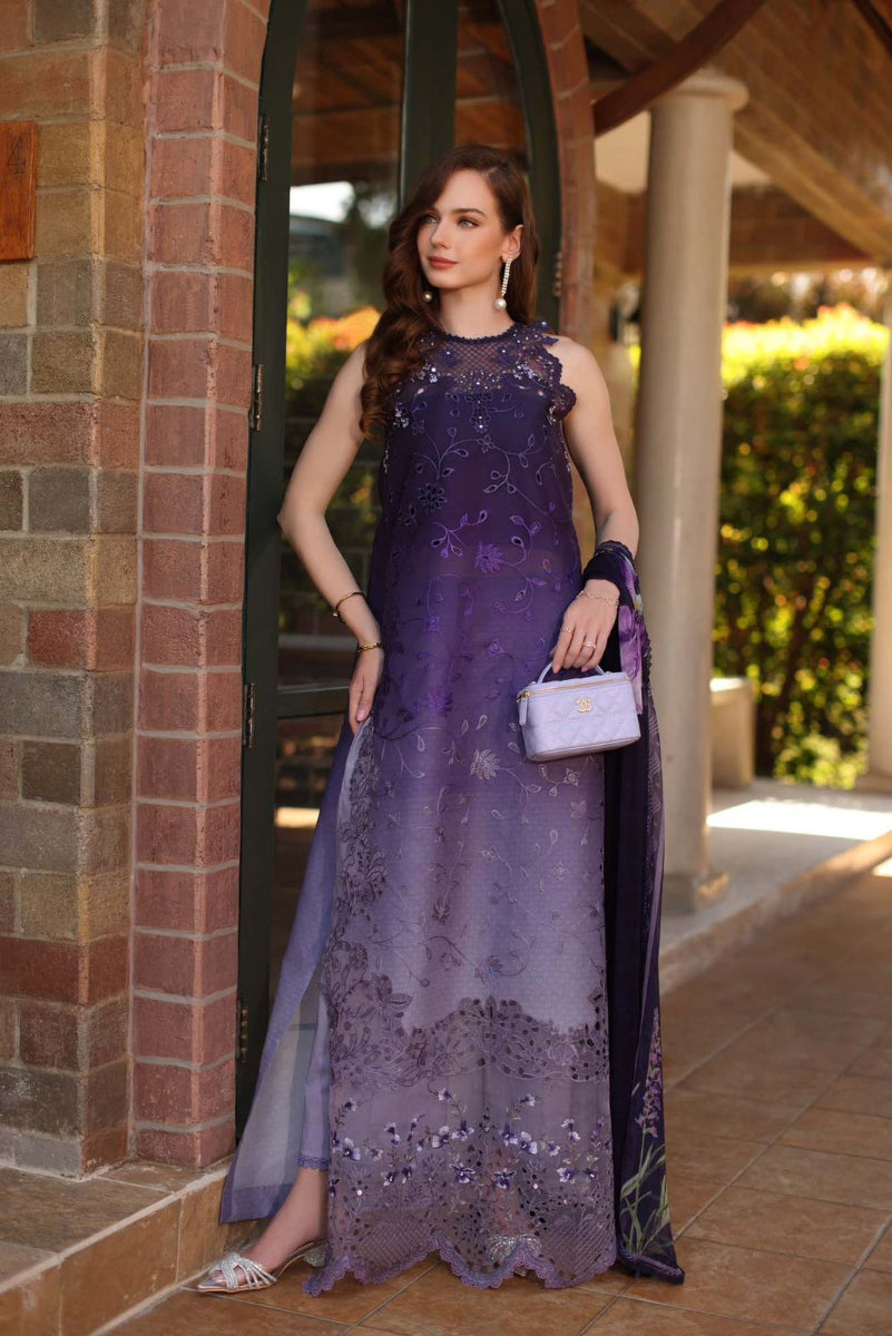93-Piece Printed Lawn Suit With Chiffon Dupatta | Ready To Wear
