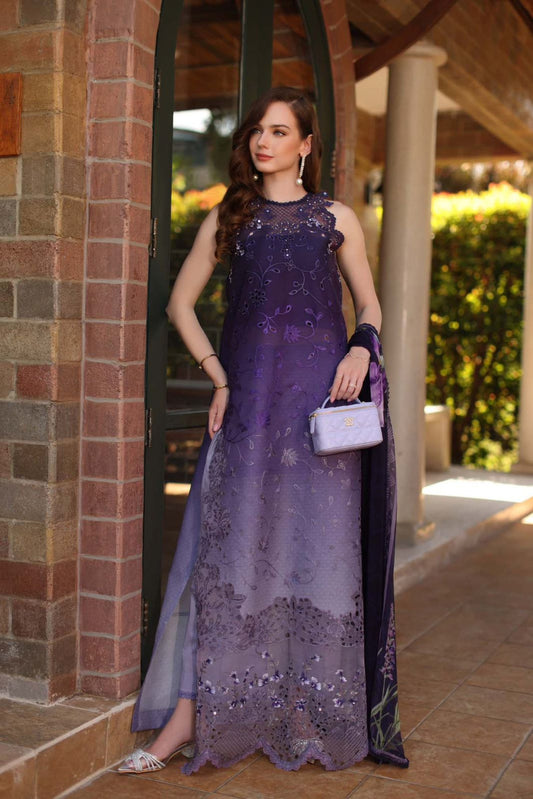93-Piece Printed Lawn Suit With Chiffon Dupatta | Ready To Wear