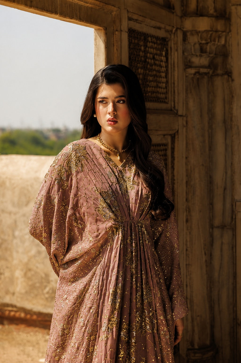 3-Piece Twin Sequined Embroidered Chiffon Suit with 4-Sided Dupatta | Ready to Wear