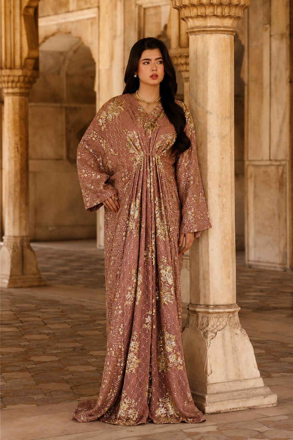 3-Piece Twin Sequined Embroidered Chiffon Suit with 4-Sided Dupatta | Ready to Wear