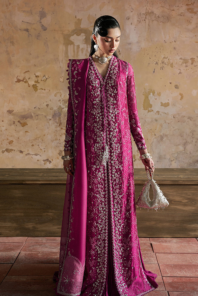 Premium Chiffon Long Shirt Crushed Silk Lehenga | Ready To Wear
