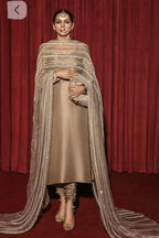 3 Piece Stitched Chiffon Dress - Ready To Wear