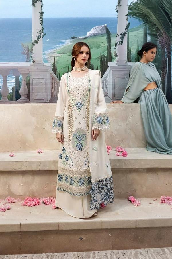 3 Piece Stitched Chikankari Dress - Ready To Wear