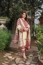 3 Piece Stitched Dhanak Dress - Ready To Wear