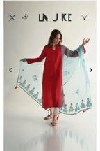 3 Piece Stitched Silk Dress - Ready To Wear