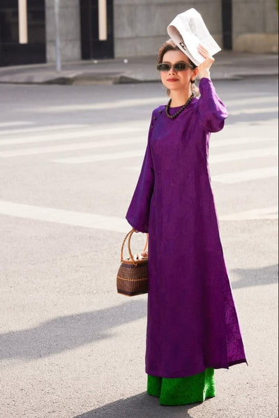 2 Piece Stitched Jamawar Dress - Ready To Wear