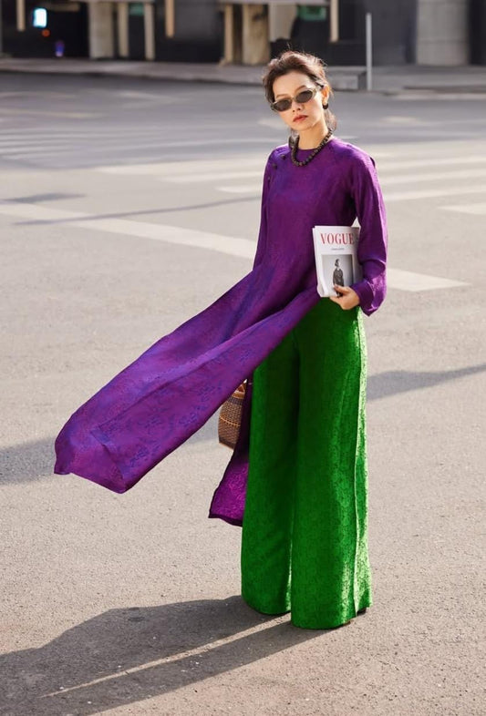 2 Piece Stitched Jamawar Dress - Ready To Wear