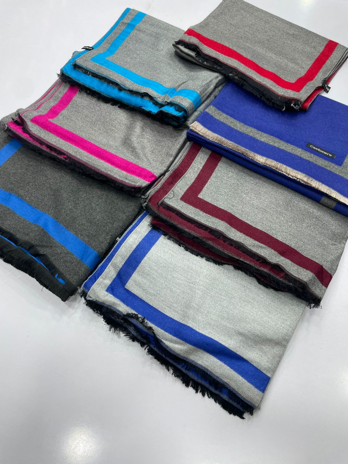 Pashmina Fine Soft Wool Reversible Stoles - Ready  to Wear