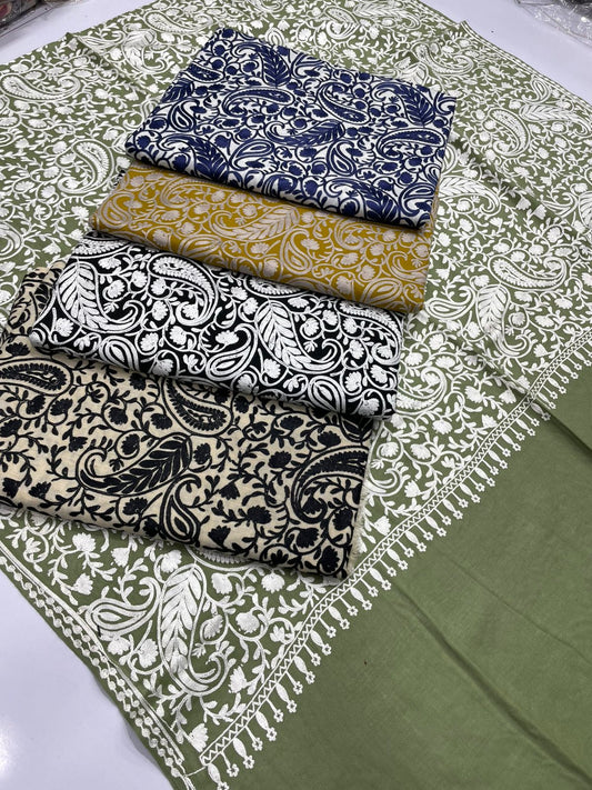 Fine Pashmina Kashmiri Embroidery Shawl