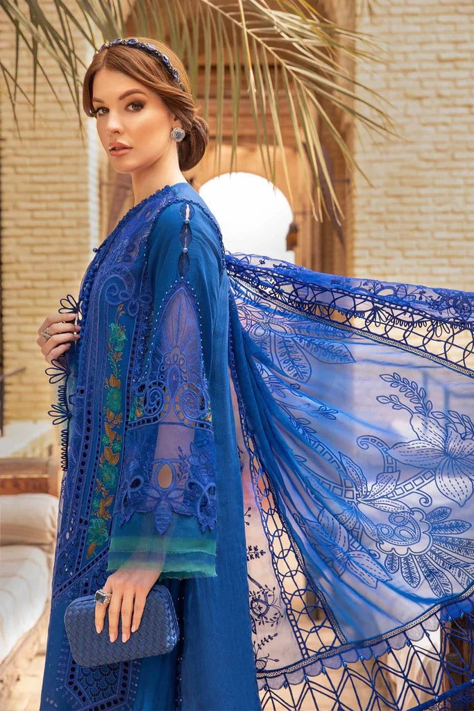 03-Piece Lawn Suit With Chikankari Embriodery - Ready To Wear