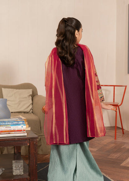 03-Piece Kids Raw Silk Suit