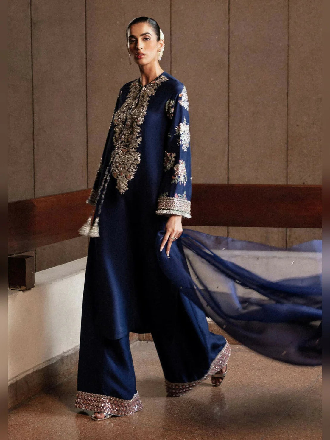 03-Piece Raw Silk Suit - Ready To Wear