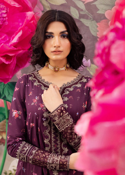 Dahlia 03-Piece Embroidered Luxury Lawn Suit Ready To Wear