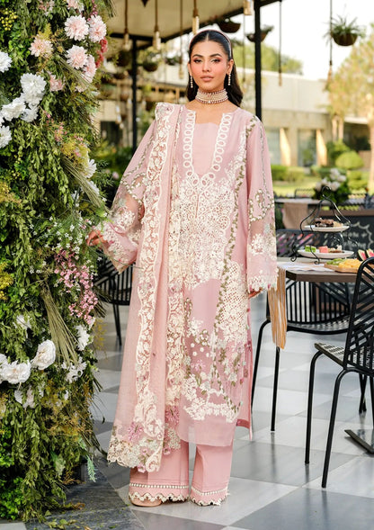 3 Pieces Embroidered Chikankari Luxury Lawn Suit Ready To Wear