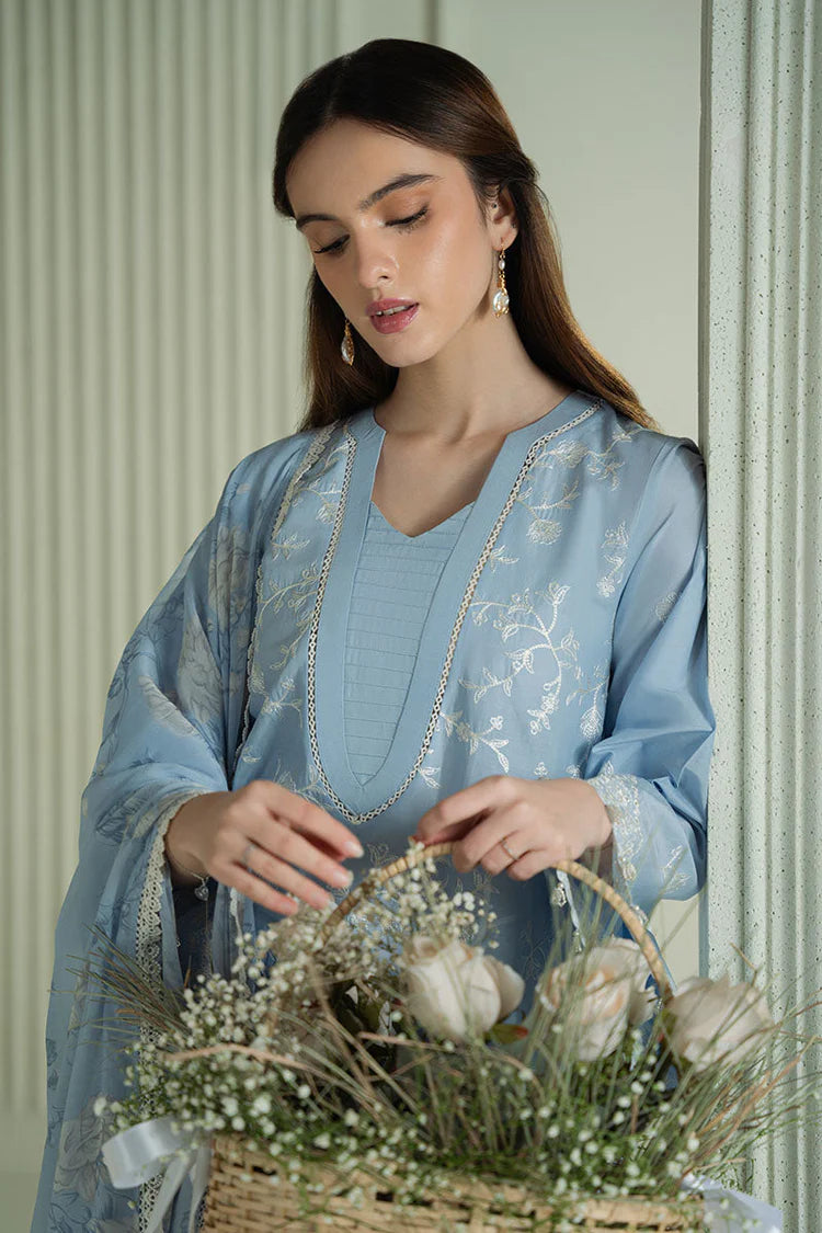 03-Piece Lawn Suit With Fully Embroidery | Ready To Wear
