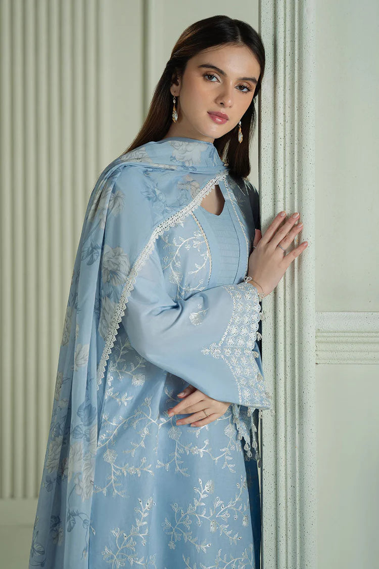 03-Piece Lawn Suit With Fully Embroidery | Ready To Wear