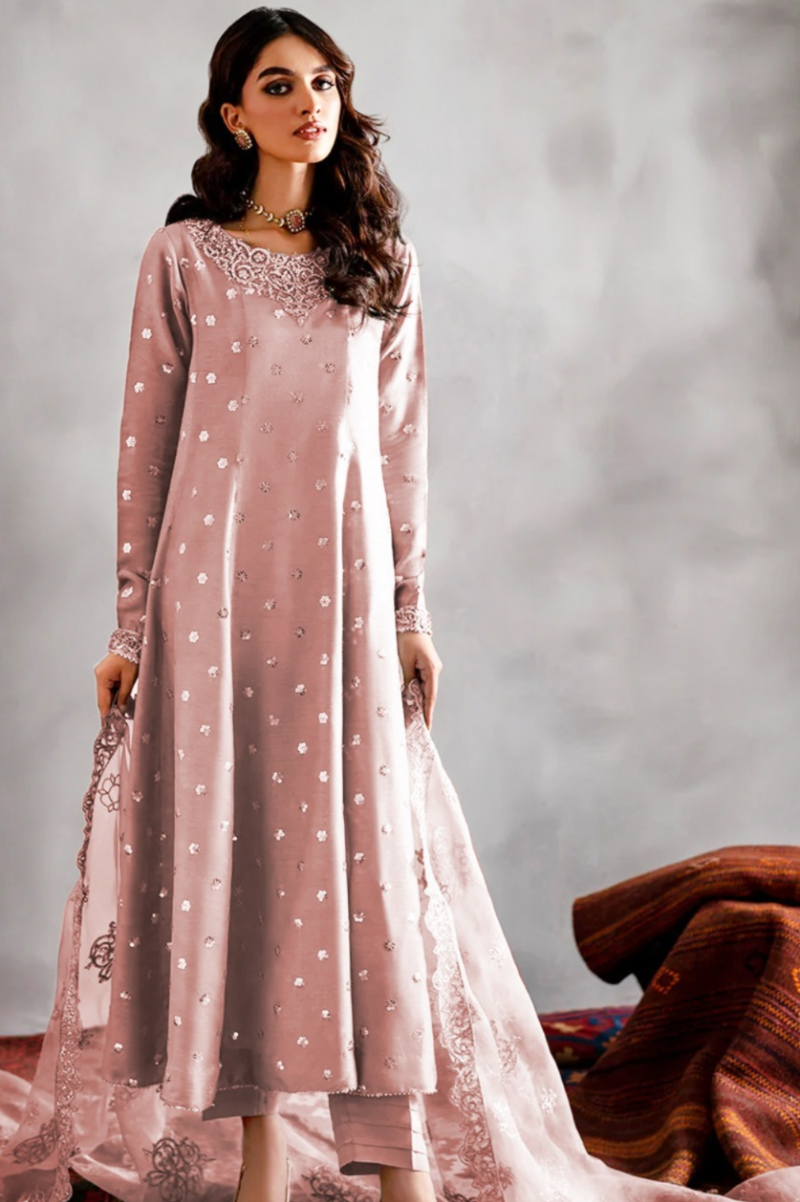 03-Piece Raw Silk Suit - Ready To Wear