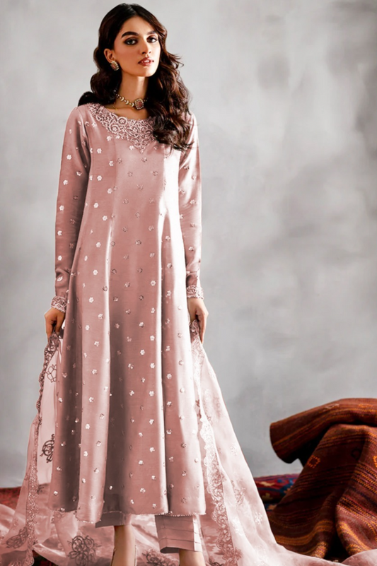 03-Piece Raw Silk Suit - Ready To Wear