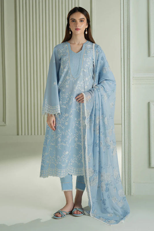 03-Piece Lawn Suit With Fully Embroidery | Ready To Wear