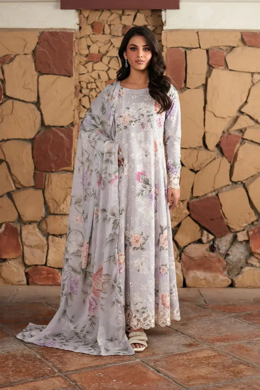 3 Piece Stitched Lawn Dress -  Ready  to  Wear