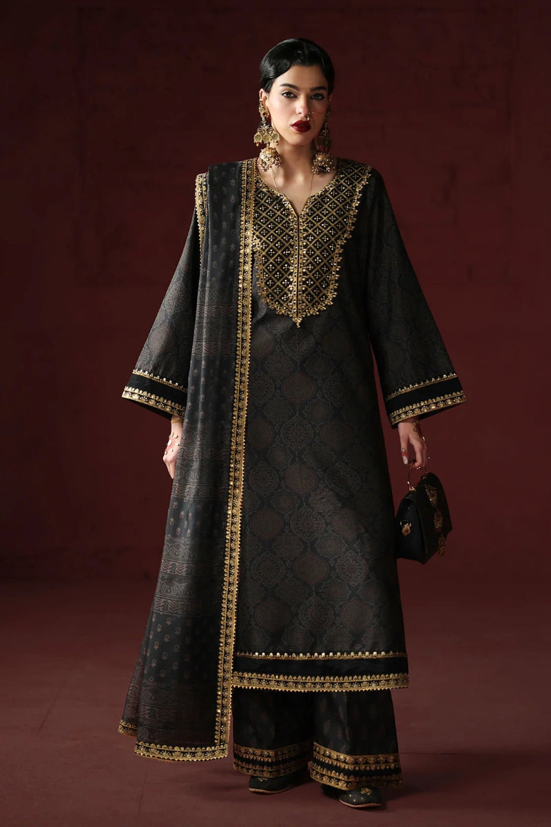 03-Piece Printed Lawn Suit With Embroidery | Ready To Wear