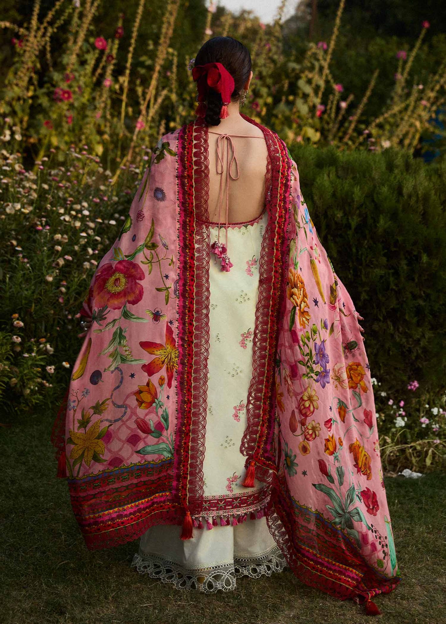 3 Piece Stitched  Dhank suit - Ready  to Wear