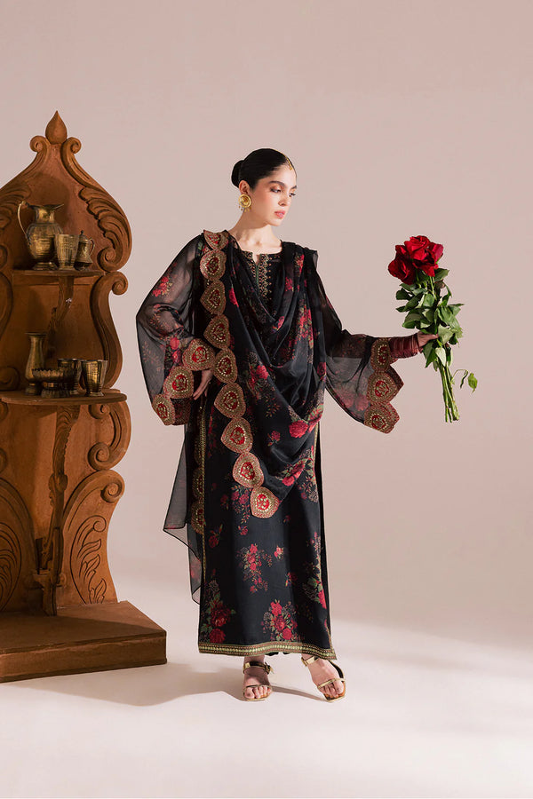 03-Piece Stitched Premium Lawn Suit Ready To Wear