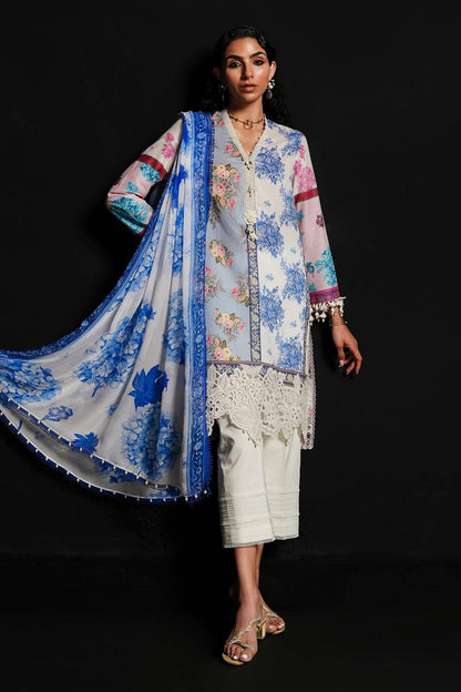 Embroidered Lawn 3 Piece Stitched Suit Ready To Wear