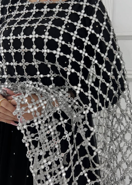 3 Piece Stitched Silk Dress - Ready To Wear