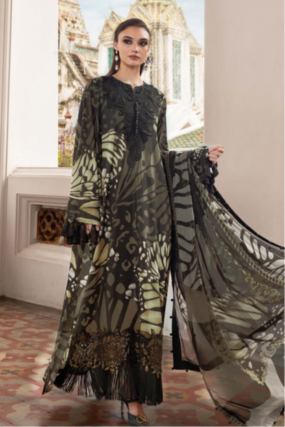 03-Piece Stitched Digital Printed Lawn Suit Ready To Wear