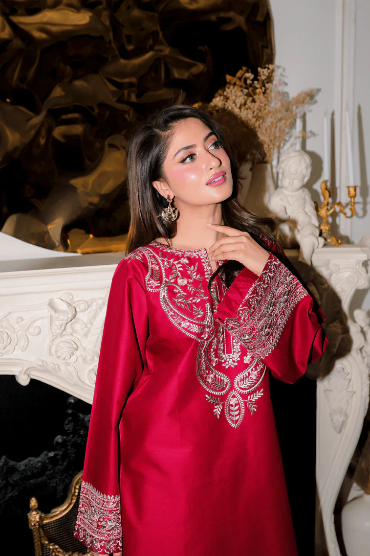 02-Piece Embroidered Lawn Suit | Ready To Wear