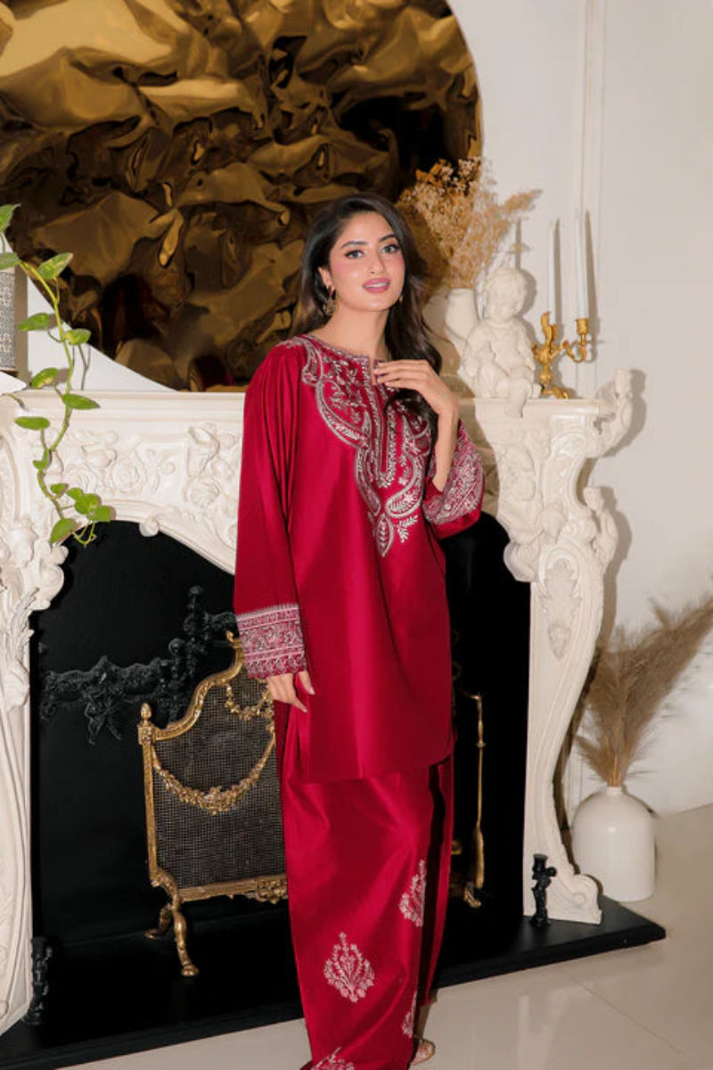 02-Piece Embroidered Lawn Suit | Ready To Wear