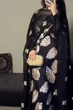 3 Piece Stitched Raw Silk Dress - Ready To Wear