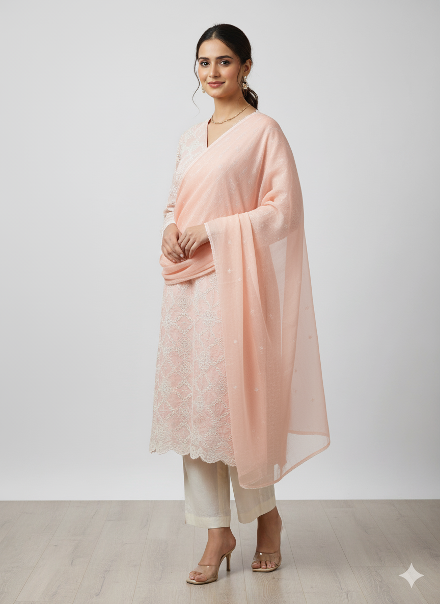 3 Piece Stitched Chikankari - Ready To Wear