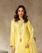 Stitched Luxury Cotton Silk Suit – Hand-Embellished Elegance