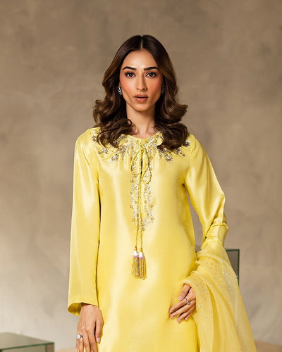 Stitched Luxury Cotton Silk Suit – Hand-Embellished Elegance