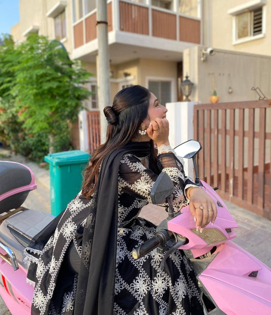 3 Piece Stitched Chikankari - Ready To Wear