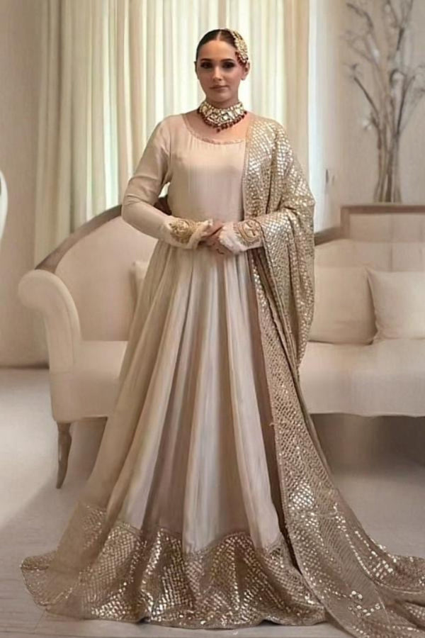 3 Piece Stitched Full Maxi Dress - Ready To Wear