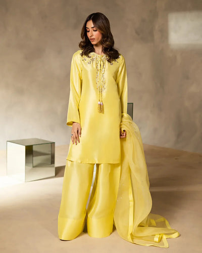 Stitched Luxury Cotton Silk Suit – Hand-Embellished Elegance