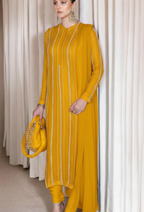 3 Piece Stitched Embroidery Chiffon Dress - Ready To Wear