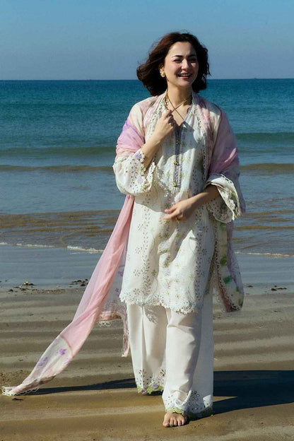 3 Piece Stitched Lawn Suit Ready To Wear
