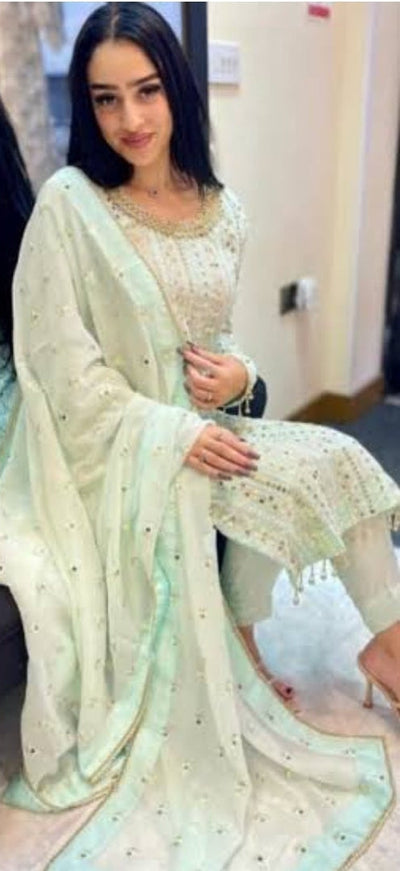 3 Piece Stitched Chiffon Ready To Wear