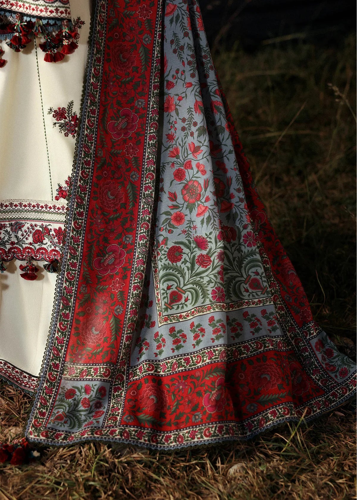 03-Piece Lawn Suit With Embroidery - Ready To Wear