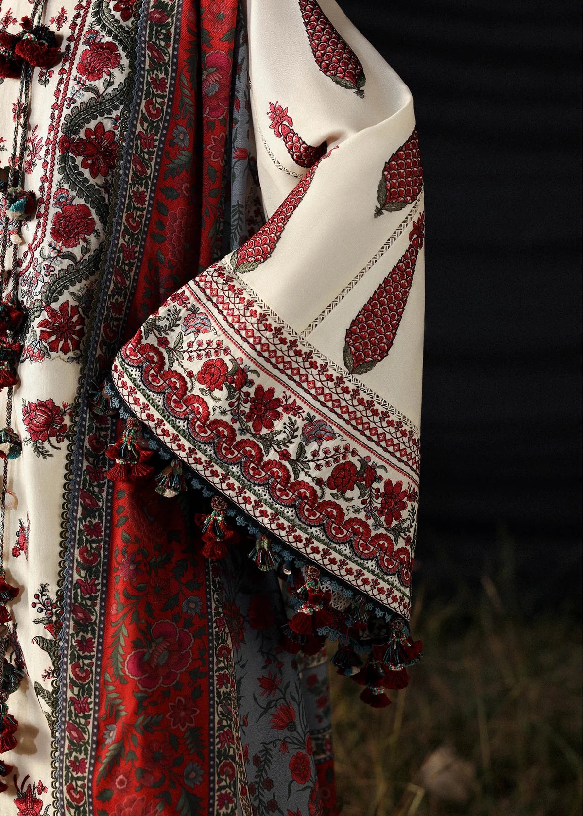 03-Piece Lawn Suit With Embroidery - Ready To Wear
