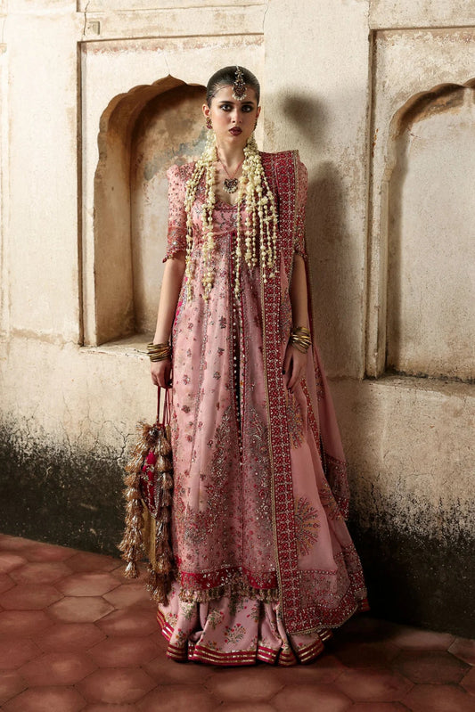 03-Piece Heavy Embroidered Organza With Chiffon Dupatta - Ready To Wear