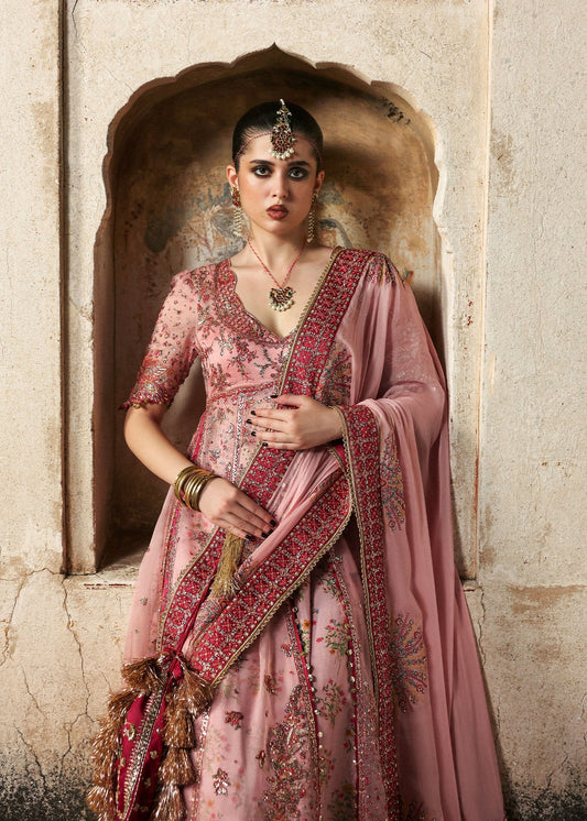 03-Piece Heavy Embroidered Organza With Chiffon Dupatta - Ready To Wear